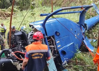 Menina sobrevivente de acidente de helicóptero deve ter alta hoje