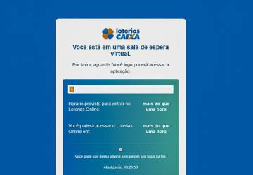 Mega da Virada: site Loterias Caixa tem fila de espera para apostar