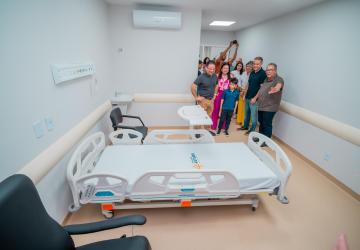 Governador em exercício Marcelo Victor visita Hospital do Futuro em Pilar, acompanhado de Renan Filho