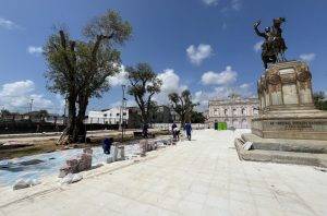 Obra de revitalização da Praça Marechal Deodoro, no Centro de Maceió, entra na reta final