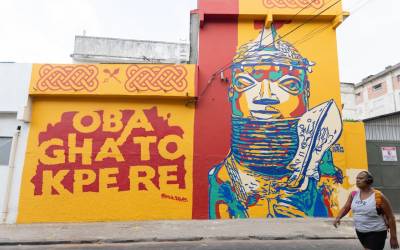 Comunidade no centro do Rio recebe festival de arte urbana