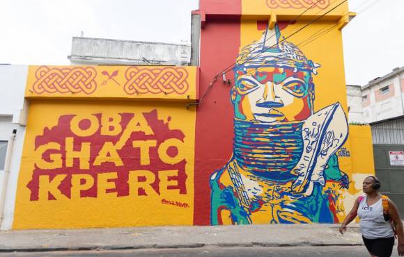 Comunidade no centro do Rio recebe festival de arte urbana